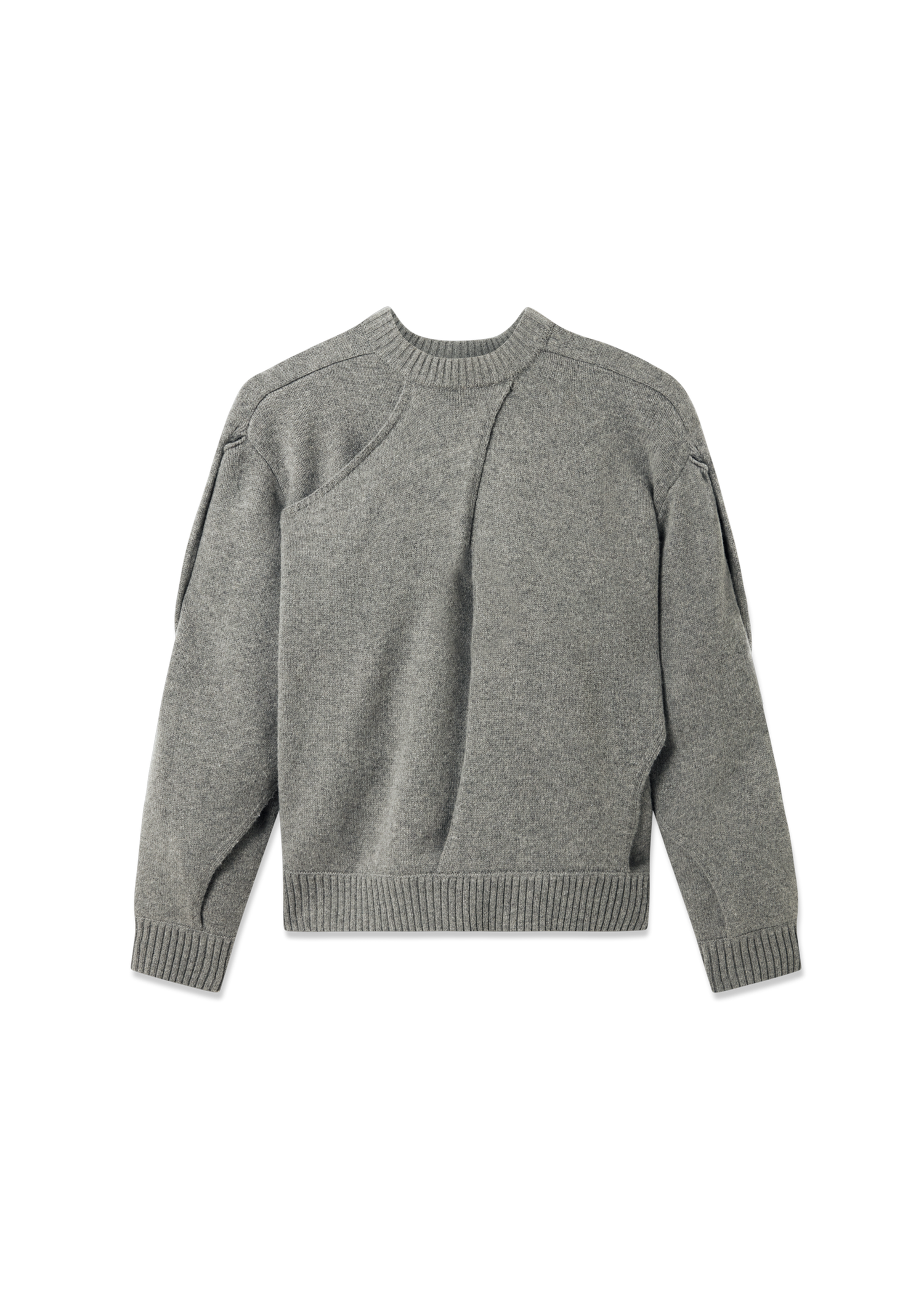 Sweater AXEL ARIGATO Paneled Knit Sweater Grå | A3401001, 1