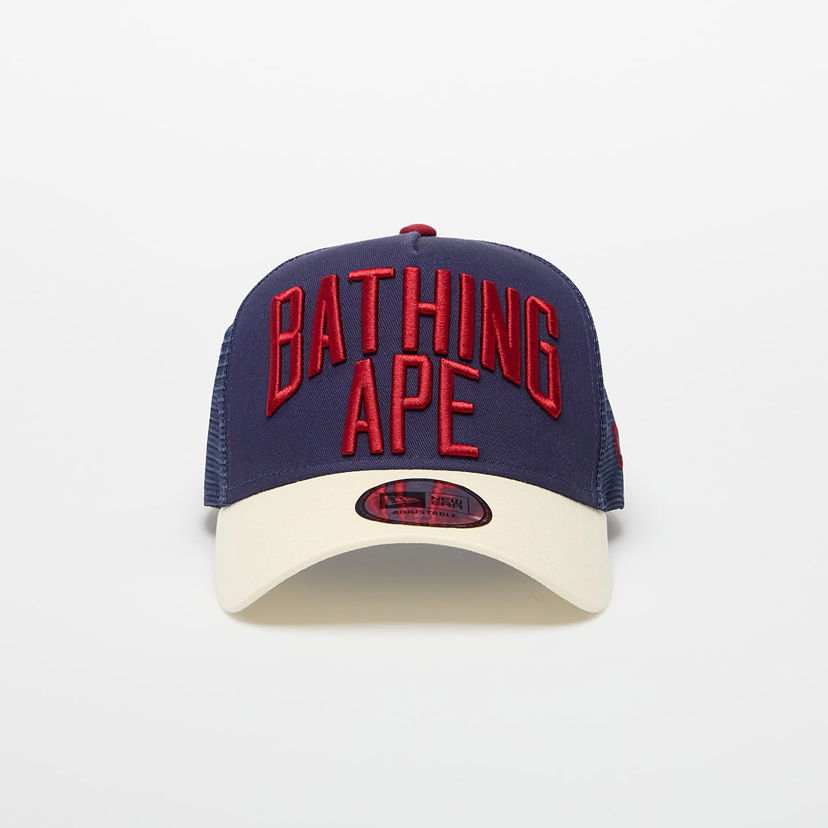 Keps BAPE A BATHING APE x New Era 9Forty Nyc Logo Cap Navy Mörkblå | 001CPL331901CNVY