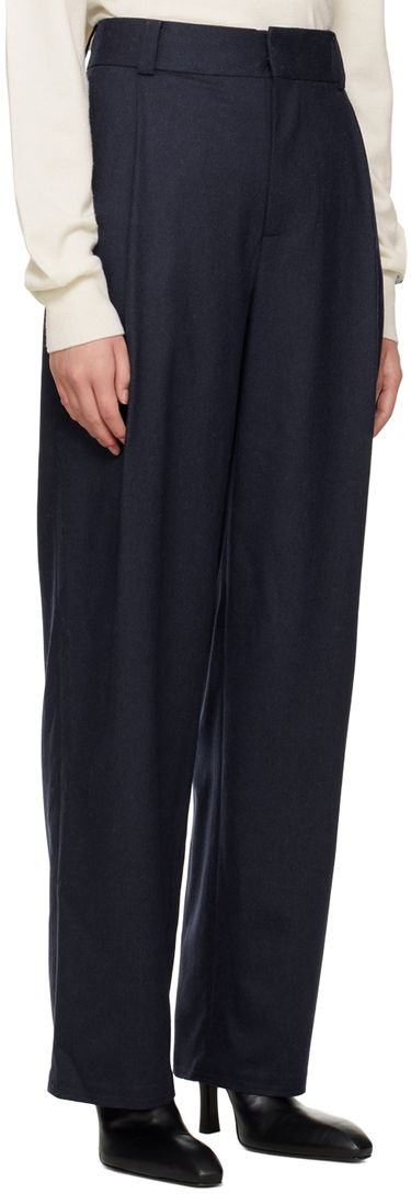 Byxor We11done Wide-Leg Trousers Mörkblå | WD-PT3-22-246-W-NV, 1