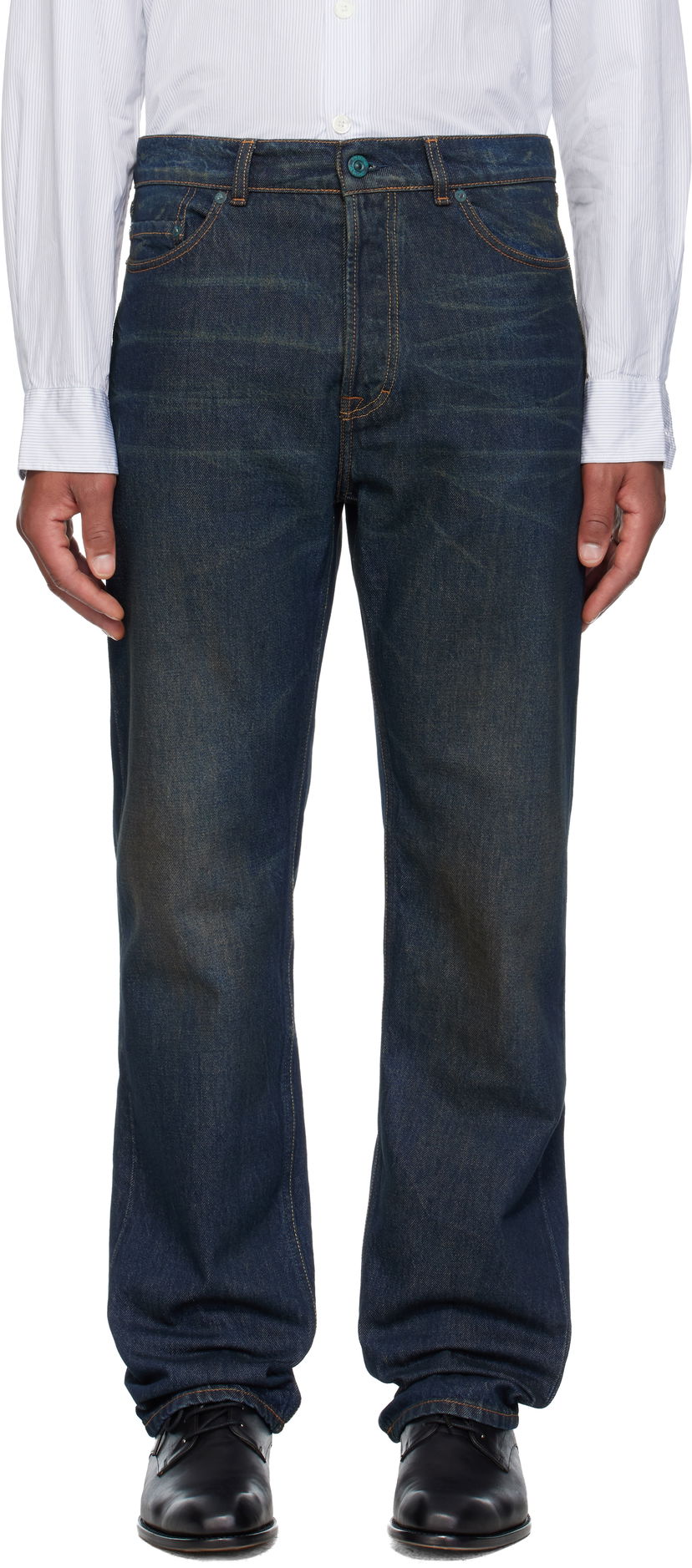 Jeans OUR LEGACY First Cut Straight Leg Jeans Blå | M4255FS