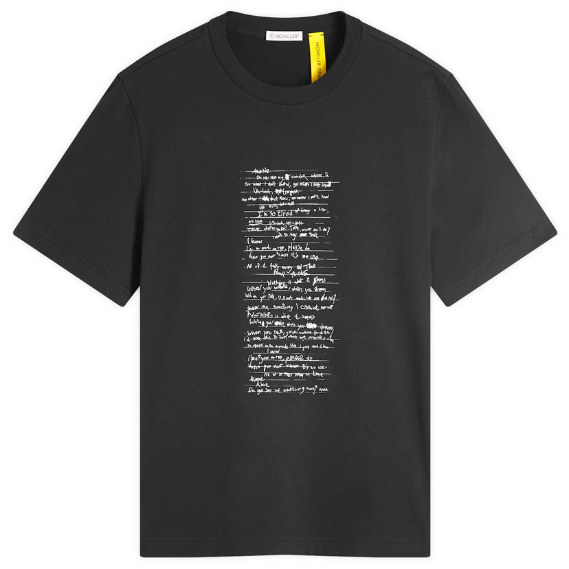 T-shirt Moncler Genius x Willow Smith Black T-Shirt Size Large Svart | 09T-8C00002-89AHD-999