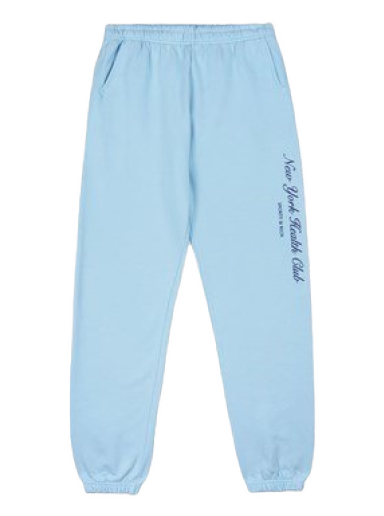 Träningsbyxor Sporty & Rich NY Health Club Flocked Sweatpant Blå | SW843HO