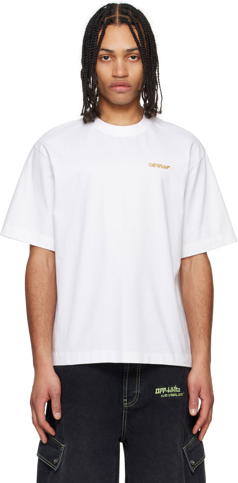 T-shirt Off-White Off-White Tape Arrow T-Shirt Vit | OMAA120S25JER00D0122