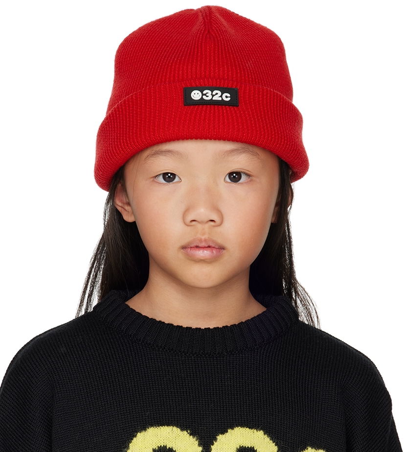 Mössa 032C 032c Kids Trick Beanie Röd | SP22-A-0040 KNIT