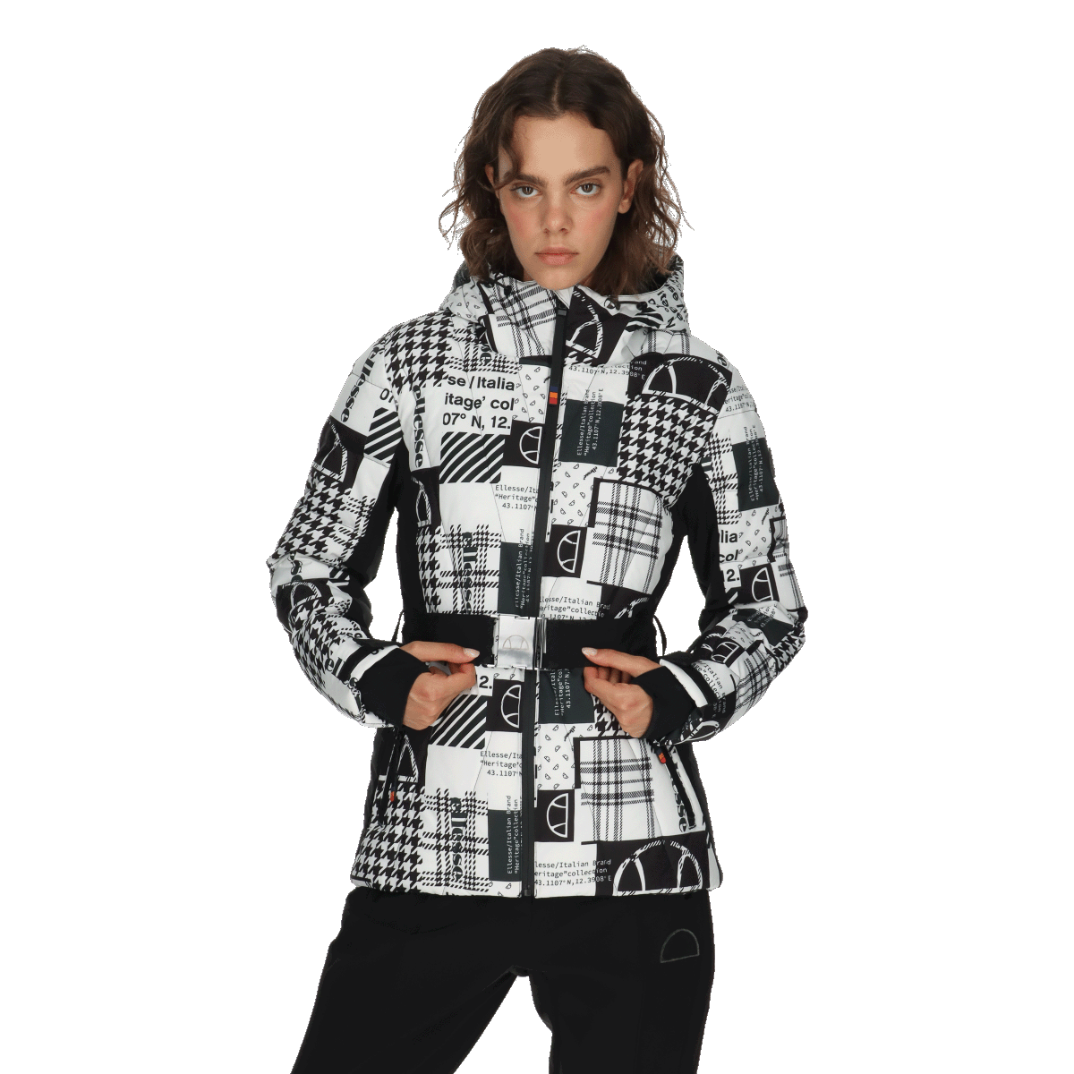 Jacka Ellesse Heritage MAYA Geometric Print Patterned Ski Jacket Flerfärgad | ELA253F514-Z2, 0