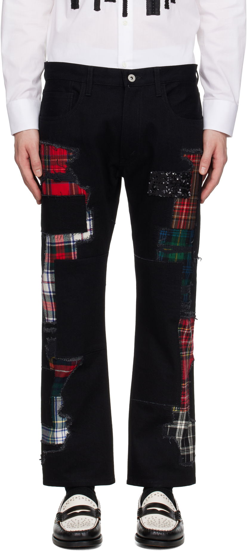 Jeans Junya Watanabe Junya Watanabe Patchwork Jeans Svart | WO-P006-051