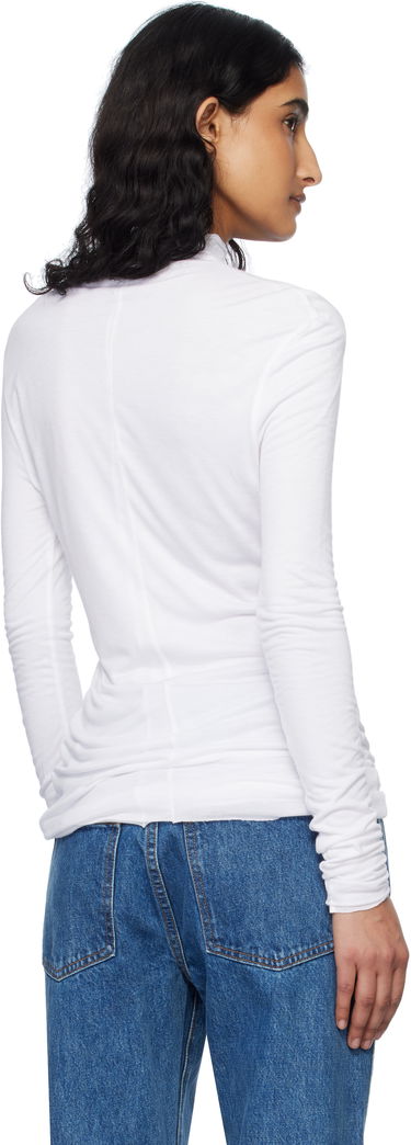 T-shirt Khaite KHAITE Rolina Mock Neck Top Vit | 23674100, 2