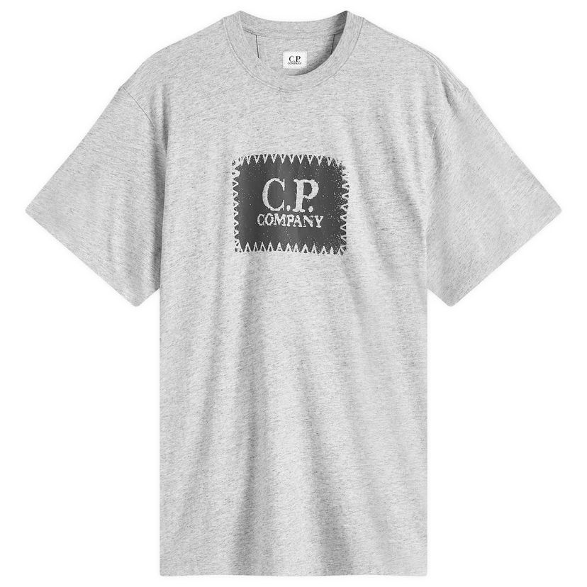 T-shirt C.P. Company C.P. Company 30/1 Logo Label T-Shirt, Size Large Grå | 18CMTS029A-005100W-M94