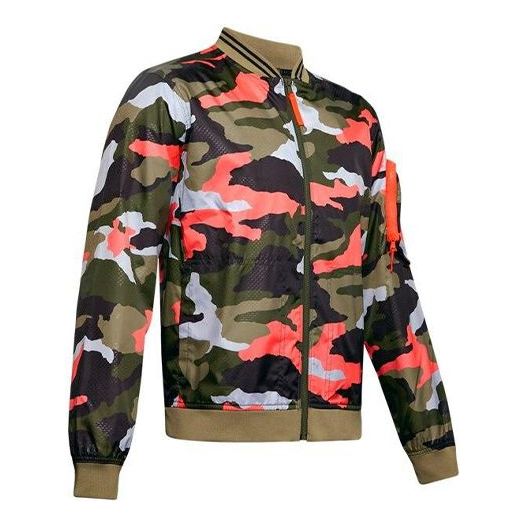Bomberjacka Under Armour Unstoppable Camo Print Bomber Jacket Grön | 1345540-100, 0