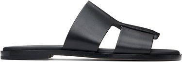 Sneakers och skor BOSS BOSS Buffed Leather Sandals Svart | 50539243, 0
