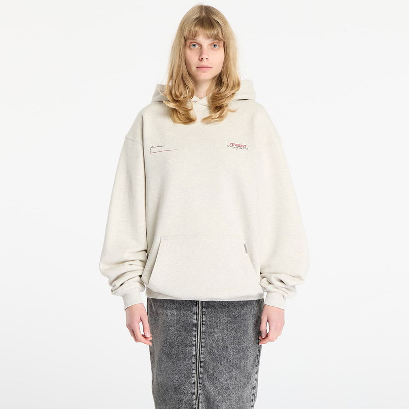 Sweatshirt Represent Clo Patron Of The Club Oversized Pullover Hoodie Beige | MLM4270-30