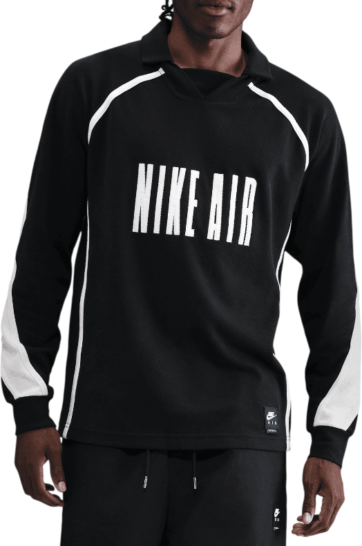 Polotröja Nike Air Football Long-Sleeved Polo Shirt Svart | hv1320-010