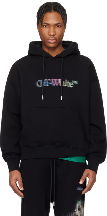 Sweatshirt Off-White Off-White S. Matthew Hoodie Svart | OMBB085S25FLE00V1084, 0