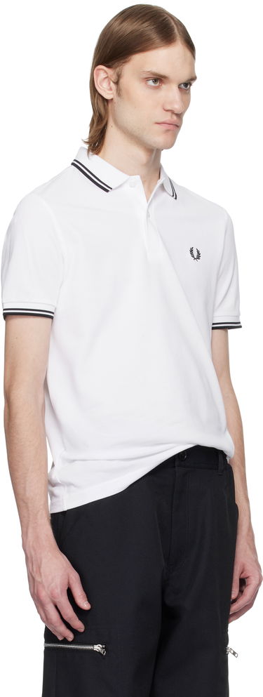 Polotröja Comme des Garçons Comme des Garçons Shirt Fred Perry Edition 'Strong Will' Polo Vit | FO-T502-051, 1
