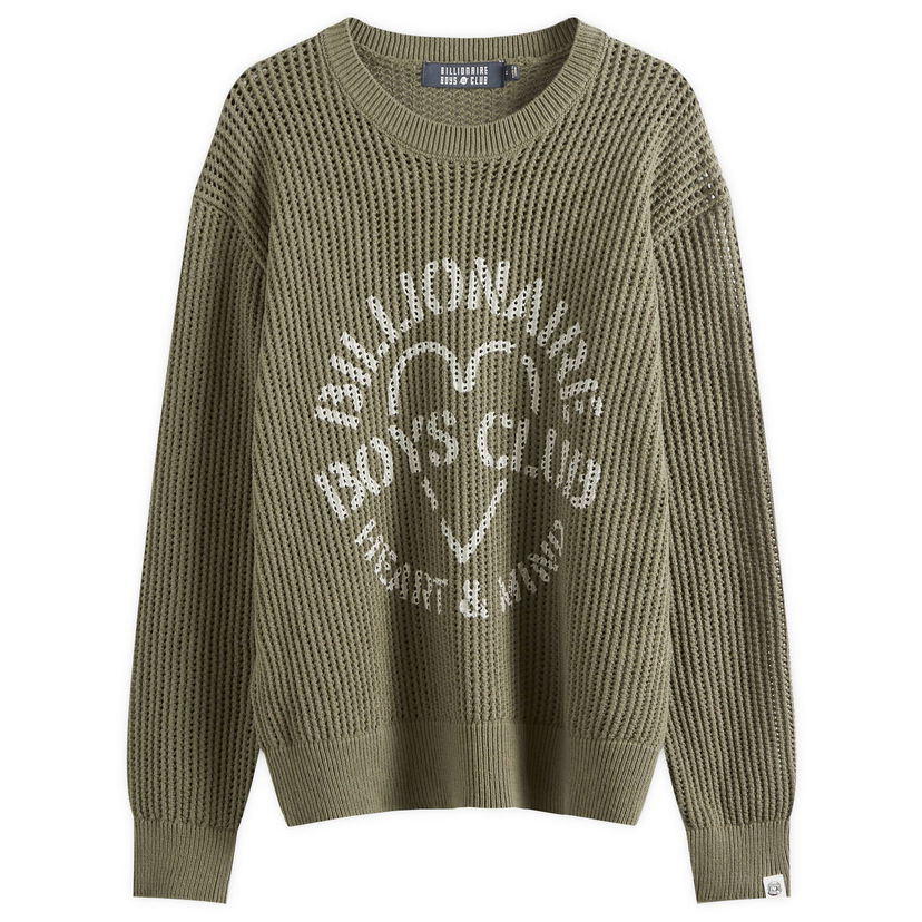 Sweater BILLIONAIRE BOYS CLUB Heart & Mind Stencil Grön | B24224-GR