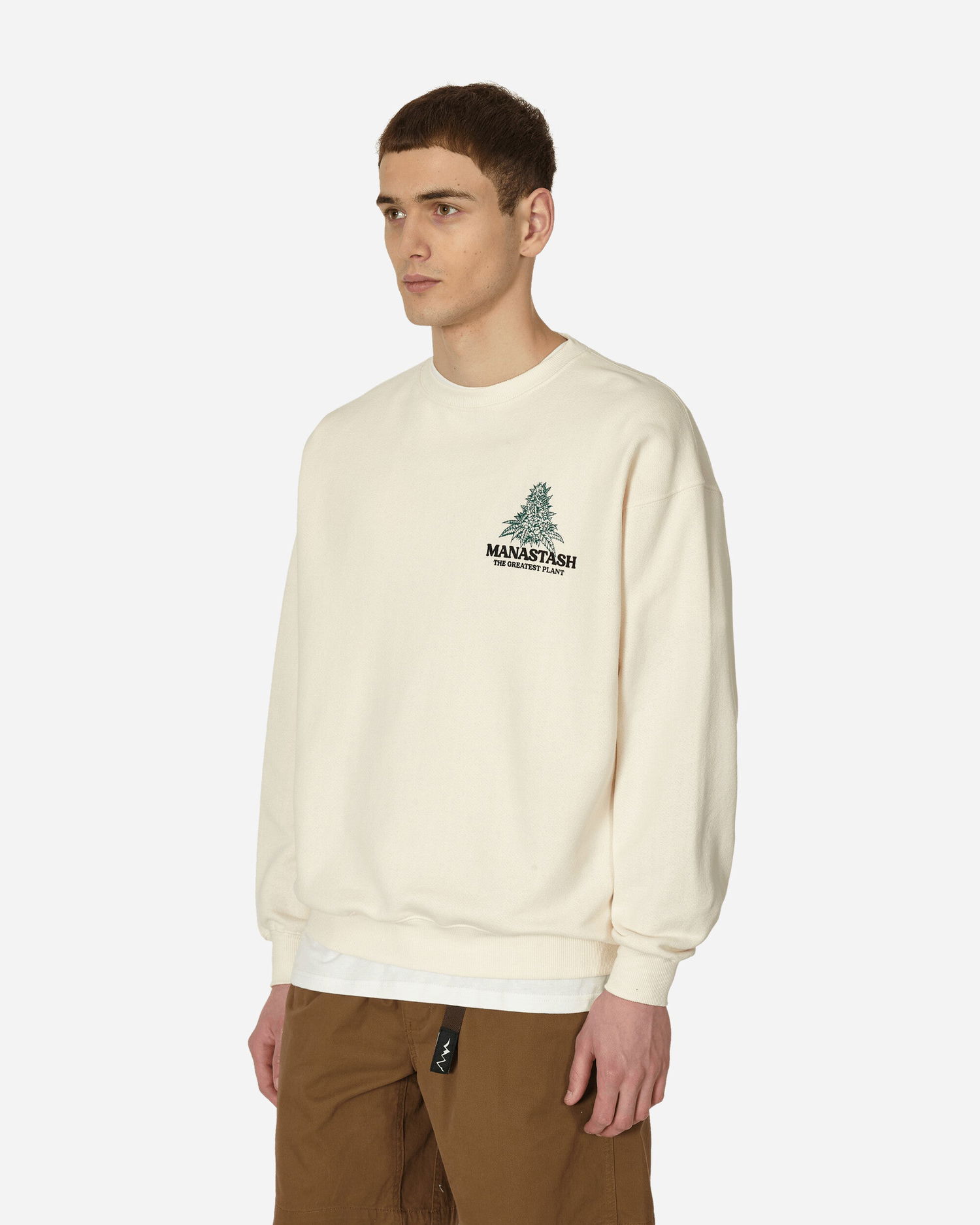 Sweatshirt Manastash Cascade Crewneck Sweatshirt Beige | 7923132008 414, 1