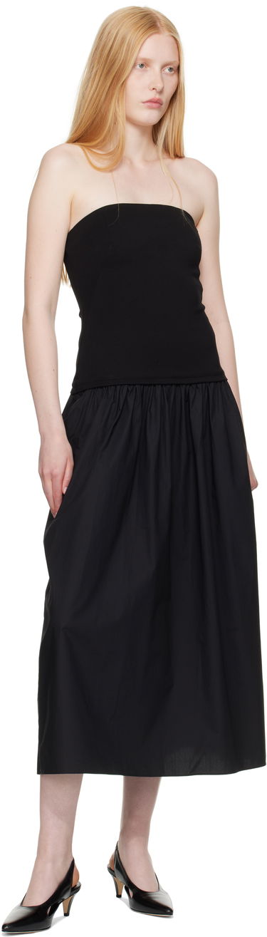 Klä rag & bone rag & bone Irina Mixed-Media Midi Dress Svart | WAC25P3017D817, 3