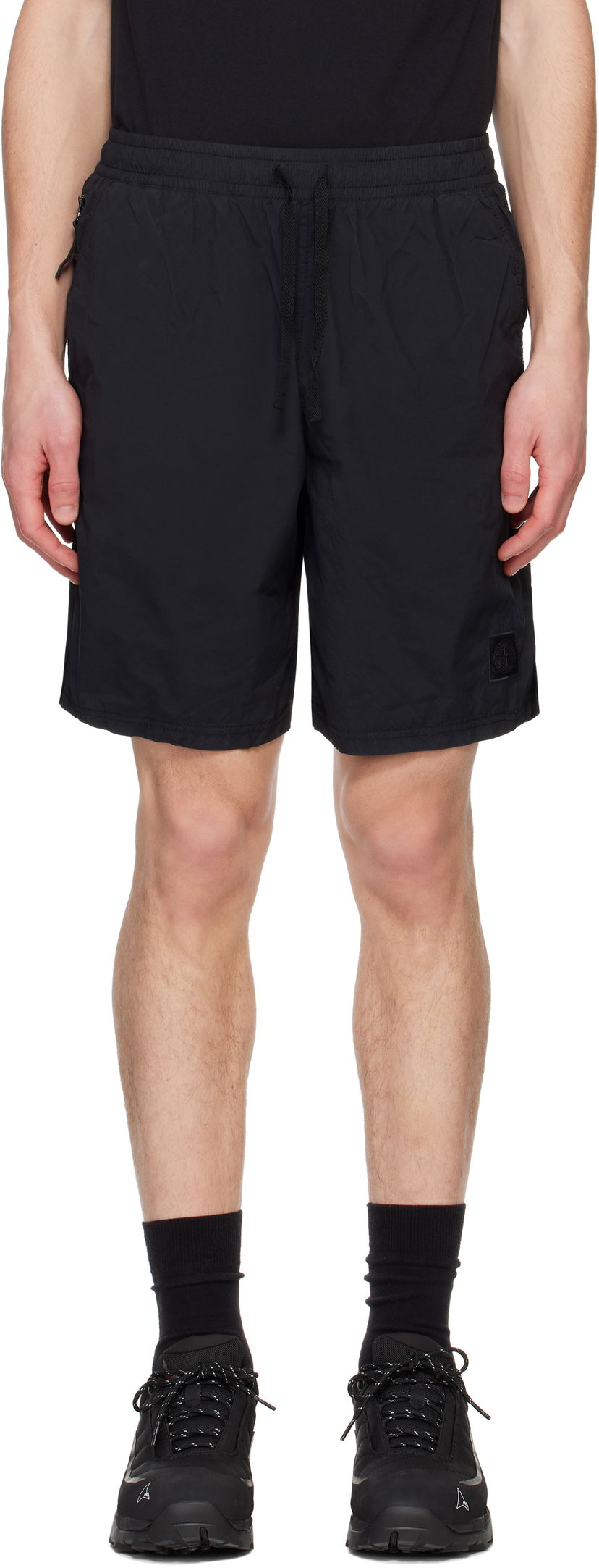 Shorts Stone Island Stone Island Recycled Nylon Shorts Svart | K1S15 B100002 S00F6
