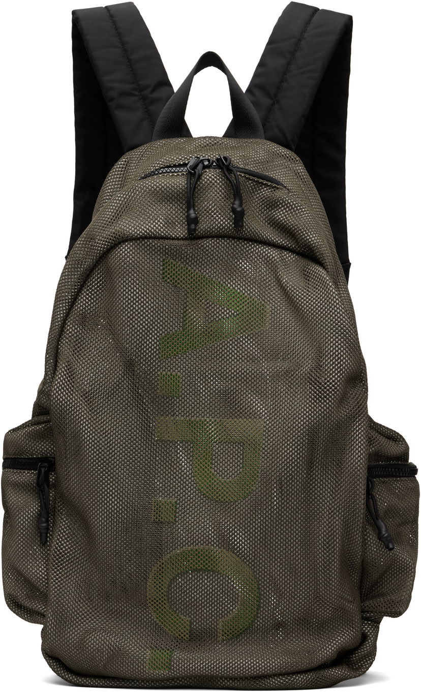 Ryggsäck A.P.C. A.P.C. Tech Rebound Mesh Backpack Grön | PSAEU-H62242