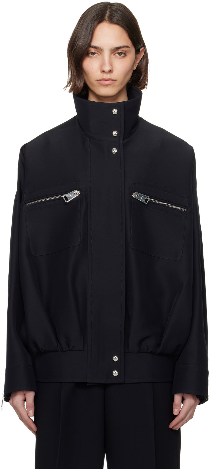 Jacka Khaite Khaite Ayman Bomber Jacket Svart | 6168576