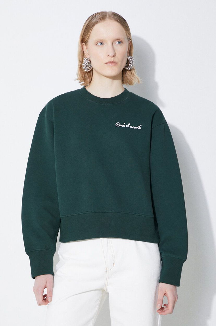 Sweatshirt Lacoste Crewneck Sweatshirt Grön | SF7261