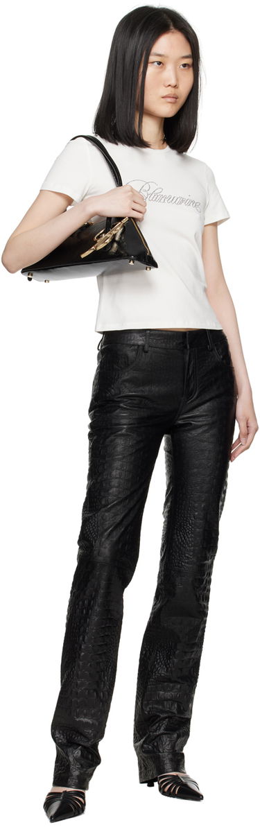 T-shirt Blumarine Crystal Logo T-Shirt Vit | A422T075A, 3