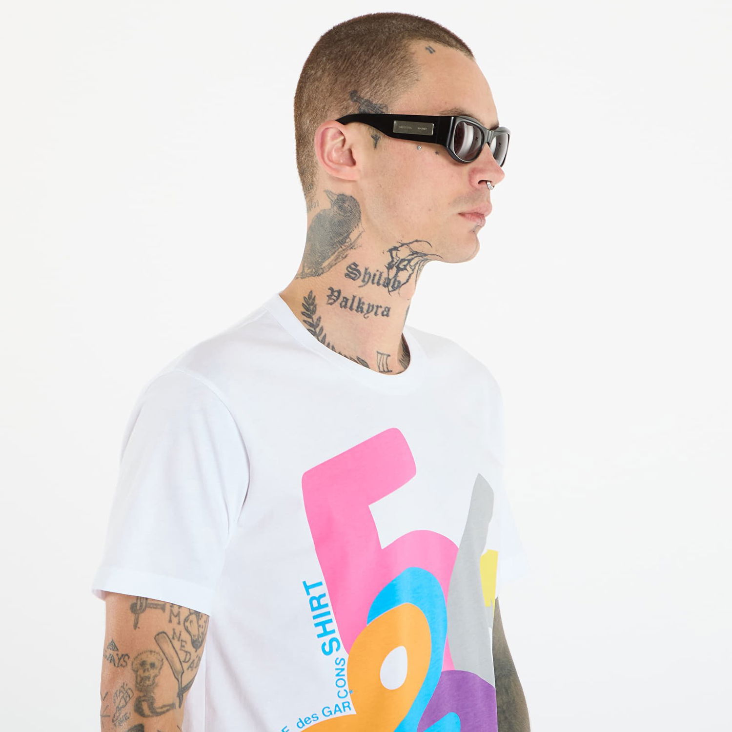 T-shirt Comme des Garçons Comme des Garçons SHIRT T-Shirt With Graphic Print Vit | FP-T001-W25 White, 1