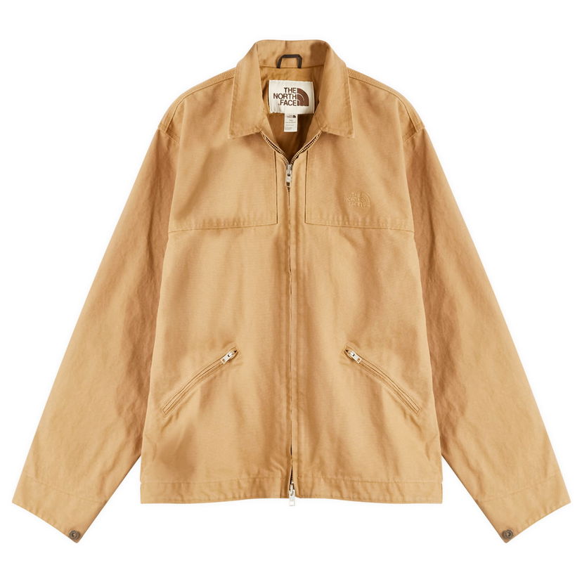 Jacka The North Face Men's Cedar Canvas Work Jacket, Size Small Beige | NF0A8B72173