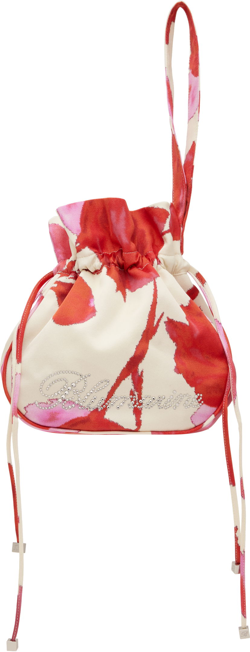 Handväska Blumarine Blumarine Printed Satin Rhinestone Logo Pouch Flerfärgad | P5HHW090A