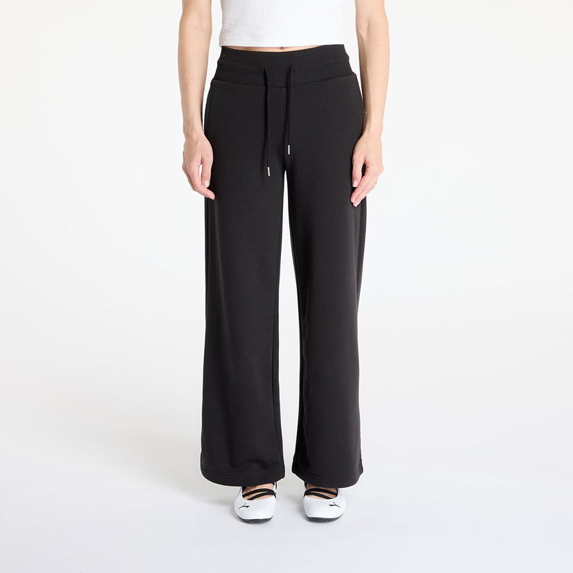 Byxor Puma Puma Wardrobe Essentials Relaxed Wide Leg Sweatpants Svart | 62975401