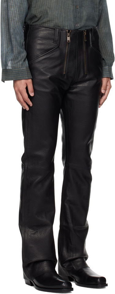 Byxor Enfants Riches Déprimés Enfants Riches Déprimés German Engineering Leather Pants Svart | 050-394, 1