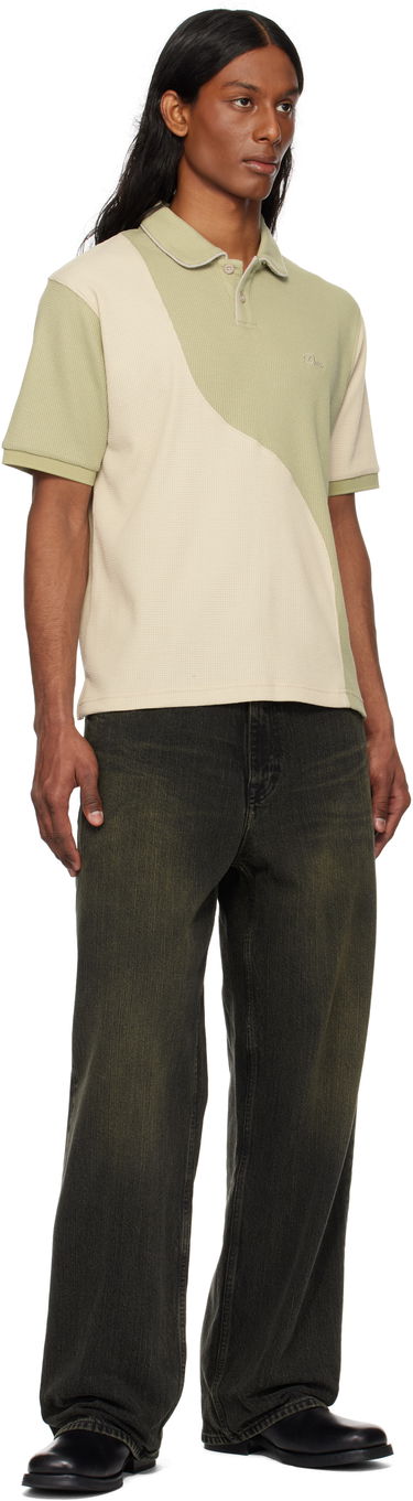Polotröja Dime Dime Waffle Polo Grön | DIME2SP256SAG, 3