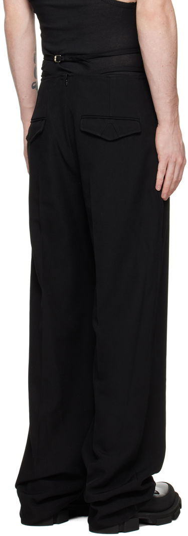 Byxor Dion Lee V-Wire Detail Tailored Trousers Svart | C2104R23, 2