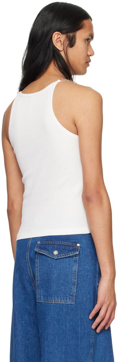 Linne Dion Lee Wire Strap Tank Top Vit | C3159PS24, 2