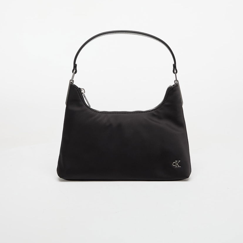 Handväska CALVIN KLEIN Calvin Klein Jeans Satin Nylon Small Shoulder Bag Svart | LV04K3219G UB1