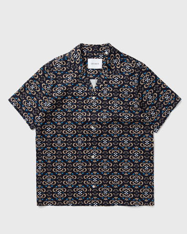 Skjorta Les Deux Hendrix AOP SS Shirt Mörkblå | LDM401080-460810, 0