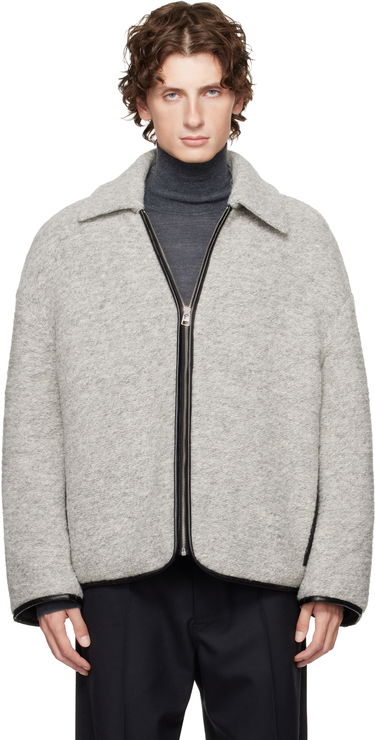 Jacka JW Anderson JW Anderson Contrast Trim Full-Zip Jacket Grå | JK0394-PG1820, 0