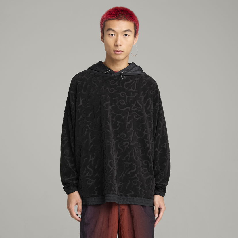 Sweatshirt Puma PUMA x ARIES Embossed Hoodie Svart | 629494_01