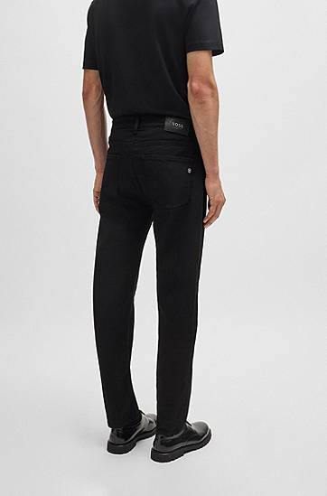 Jeans BOSS Maine Regular Fit Italian Denim Jeans Svart | 50520810, 1