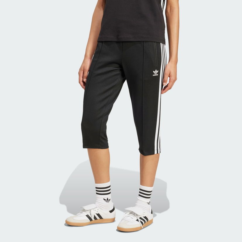 Byxor adidas Performance Adicolor 3-Stripes Capri Pants Svart | JV7520