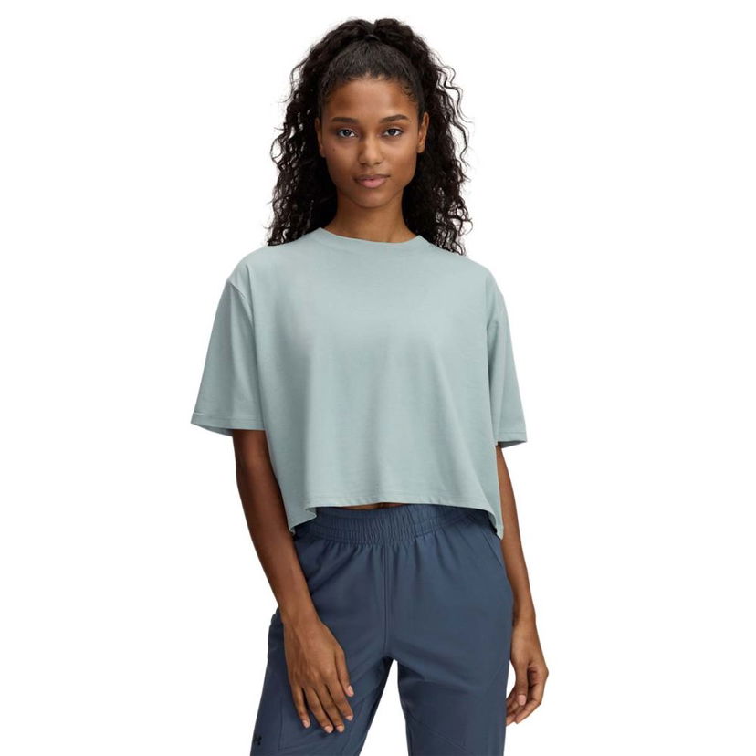 Crop top Under Armour Under Armour Rival Crop T-Shirt Grön | 1389721-348