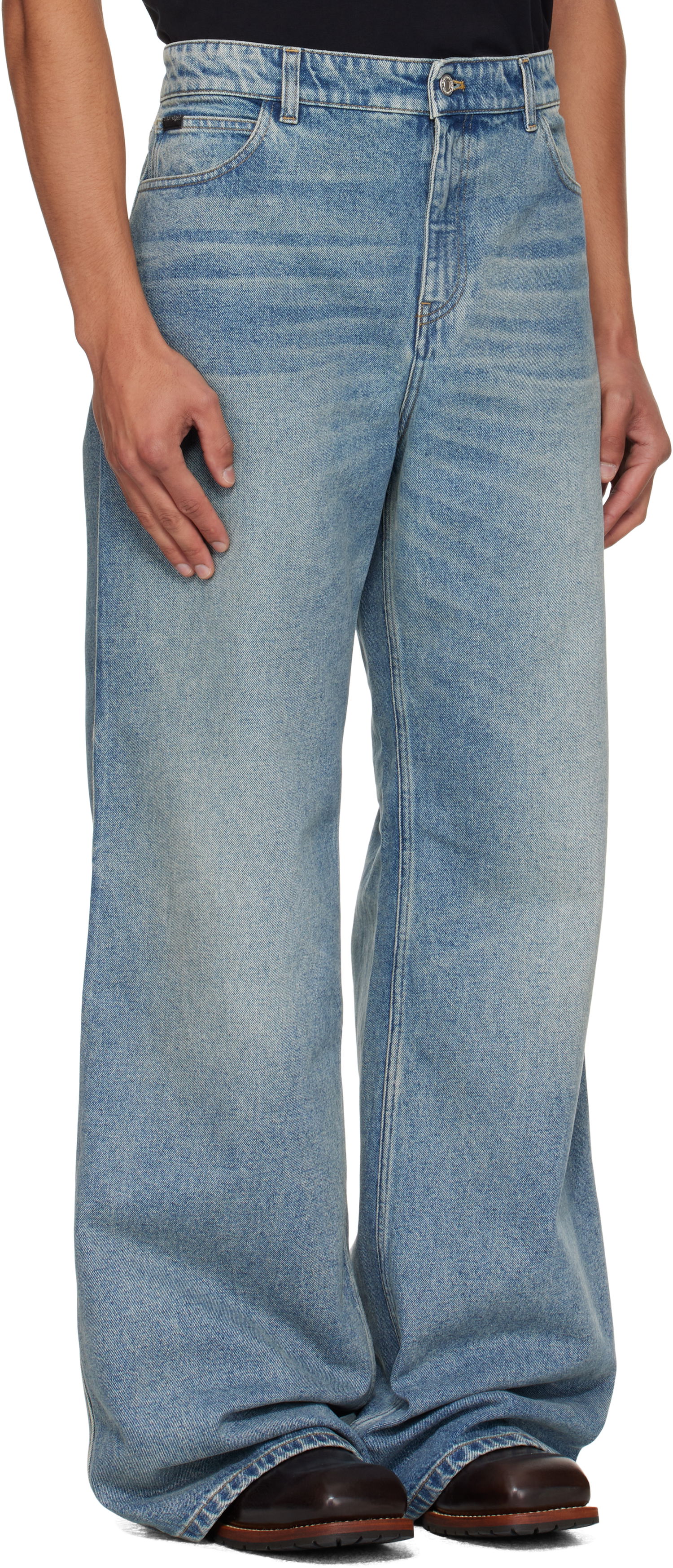 Jeans Courrèges Courrèges Hammer Baggy Jeans Blå | VESDPA241DE0041, 1