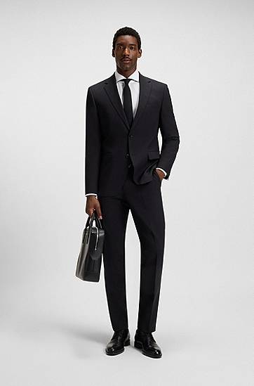 Skjorta BOSS Slim-fit shirt in wrinkle-resistant Oxford cotton Vit | 50545820, 1