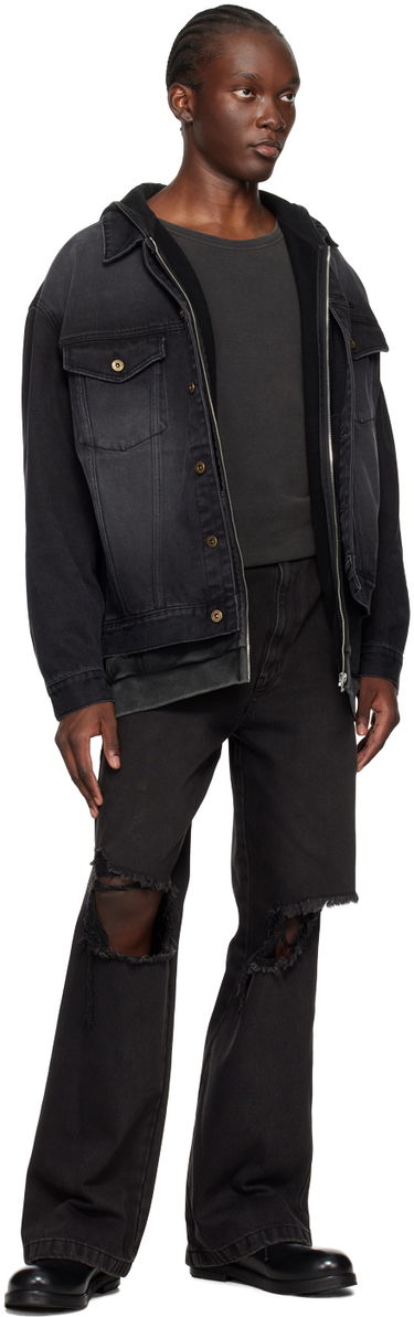 Jacka We11done We11done Faded Denim Jacket Svart | WD-DJ2-24-345-M-BK, 3