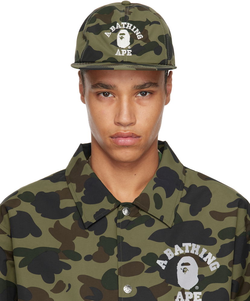 Keps BAPE A Bathing Ape Gore-Tex 1st Camo Panel Cap Grön | 001CPK701006M