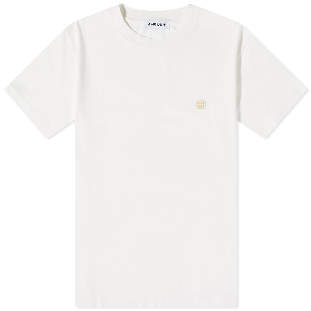 T-shirt Ambush Mongram Patch Logo Tee Vit | BMAA013F22JER0010202, 0