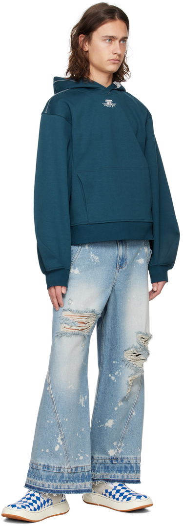 Sweatshirt ADER ERROR Nolc Hoodie Blå | BN01SSHD0102TQ, 3