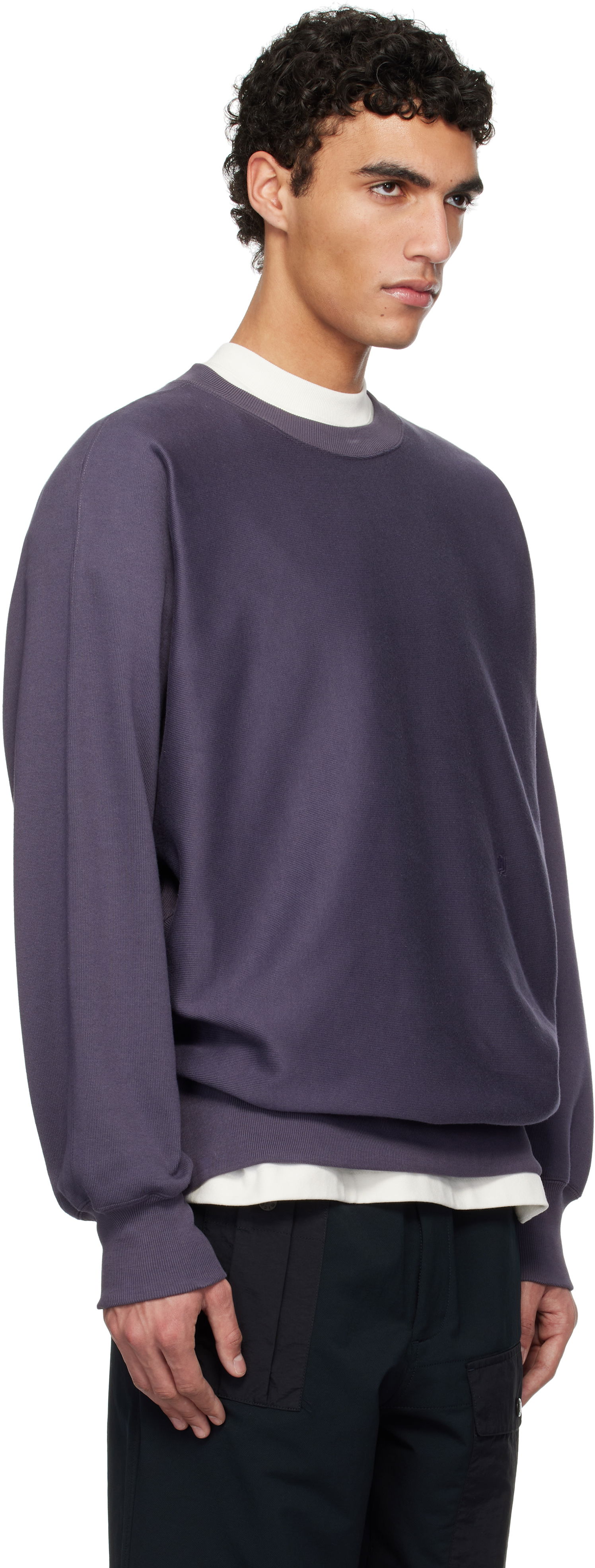 Sweatshirt NANAMICA nanamica Crew Neck Sweatshirt Purpur | S25SH011U, 1