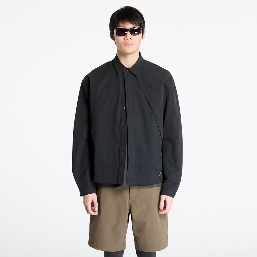 Skjorta ROA ROA Utility Overshirt Svart | RBMW0372FA264 BLK0001