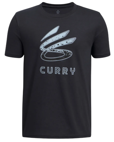 T-shirt Under Armour Tricou Curry Logo Tee Svart | 1387102-002, 0